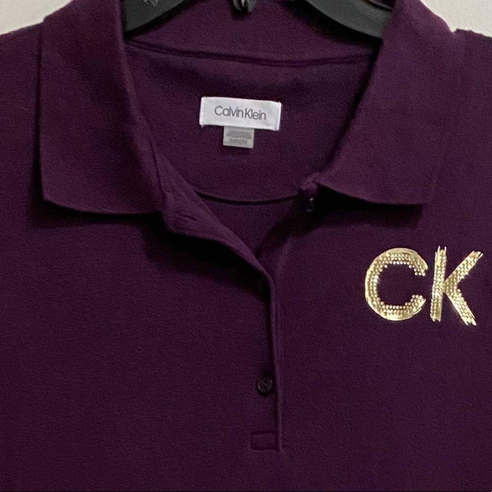 NWT Calvin Klein Mini Polo Dress Size M - Picture 5 of 13